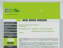 Tablet Screenshot of gaussin-entreprise.be